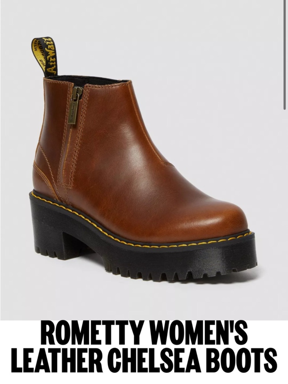 Dr. Martens Rometty II Leather Chelsea Boot in Butterscotch